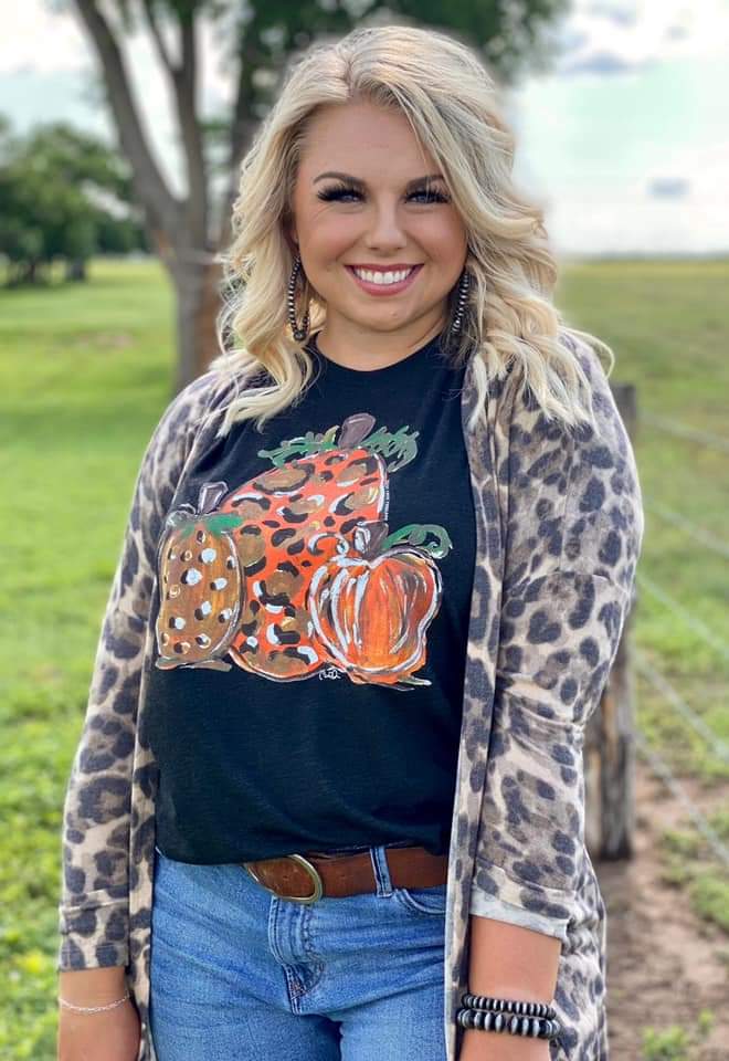 Leopard Pumpkins Super Soft Tee