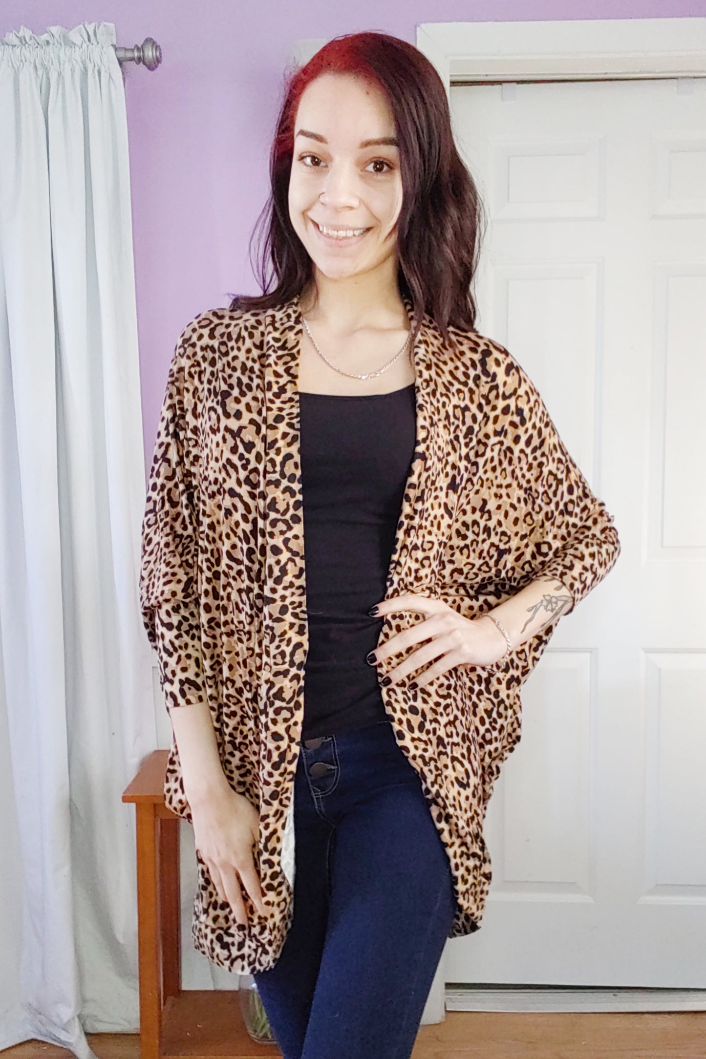 Leopard Cocoon Cardigan (S-XL)
