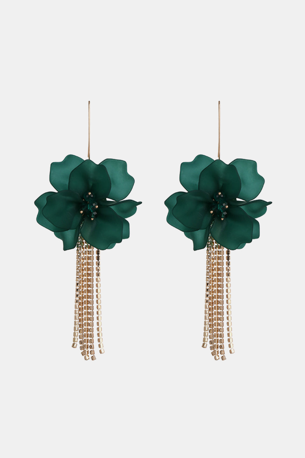 Flower Shape Acrylic Dangle Earrigs