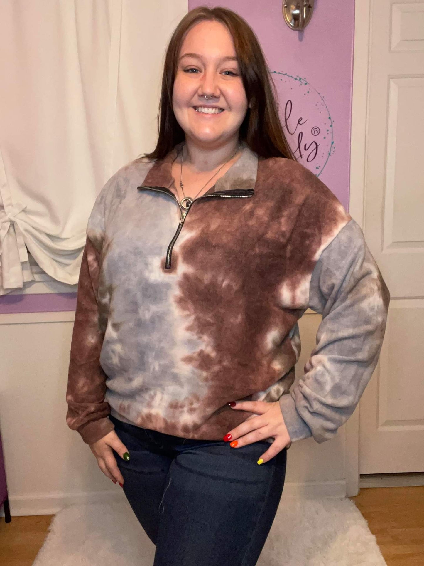 Stormy Tie Dye Pullover