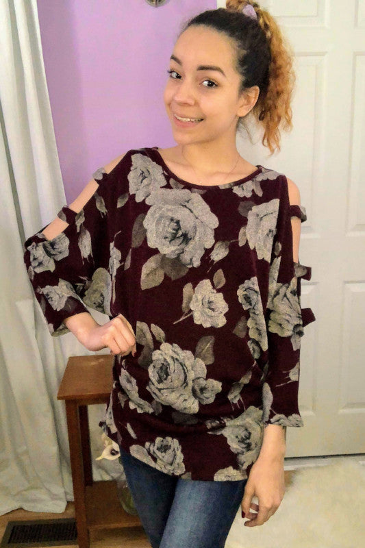 Mara in Burgundy Top