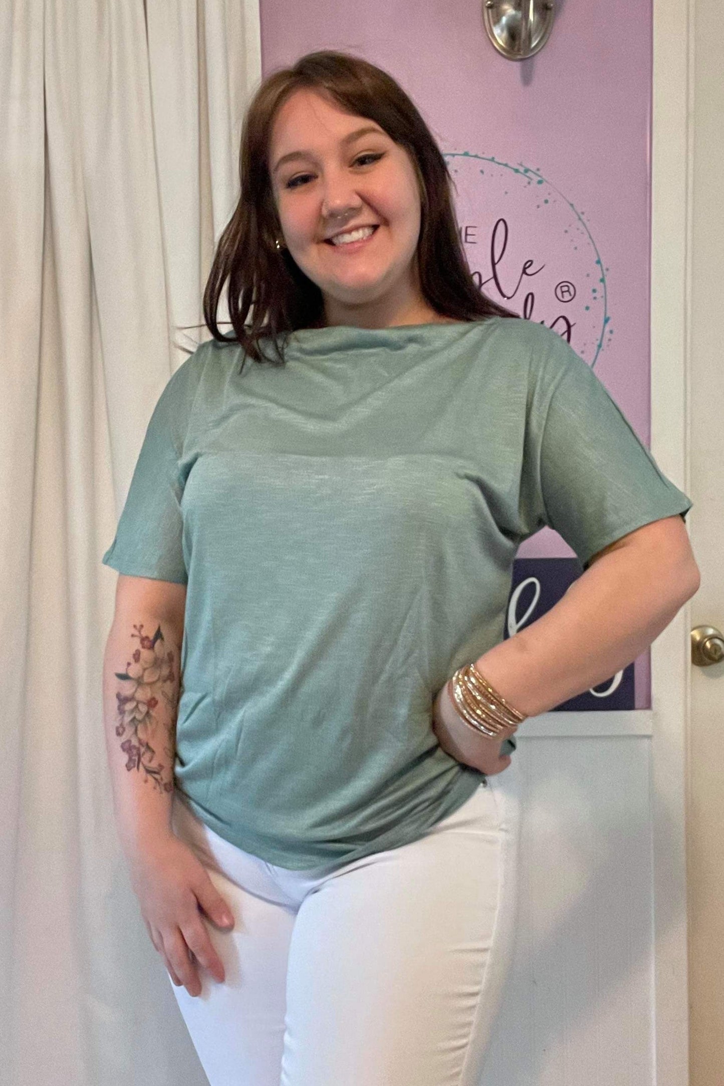 Ginny Dolman in Sage(S-XL)