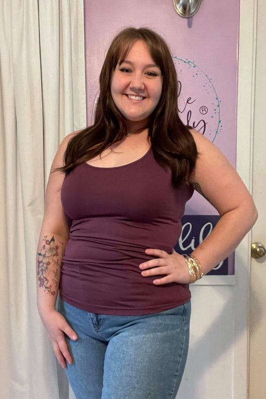 Seamless Tank in Eggplant (S-XL)
