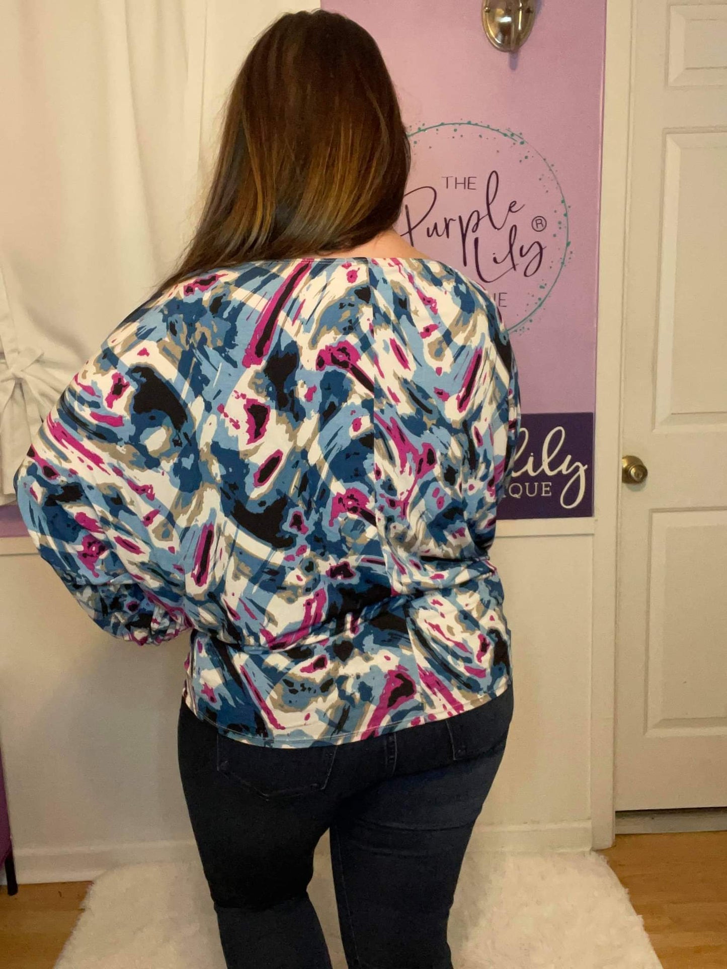 Midnight Brushstroke Dolman