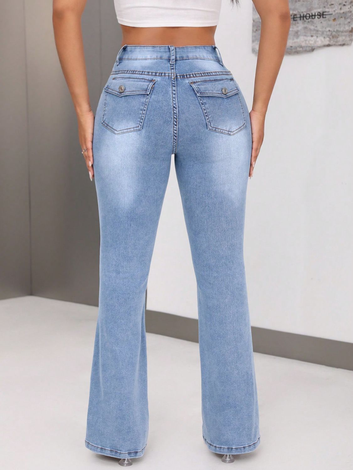 Bootcut Jeans with Pockets