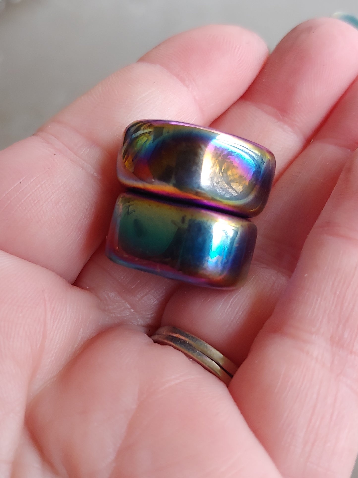 Rainbow Magnetic Hematite Tumbles (Set of 4)