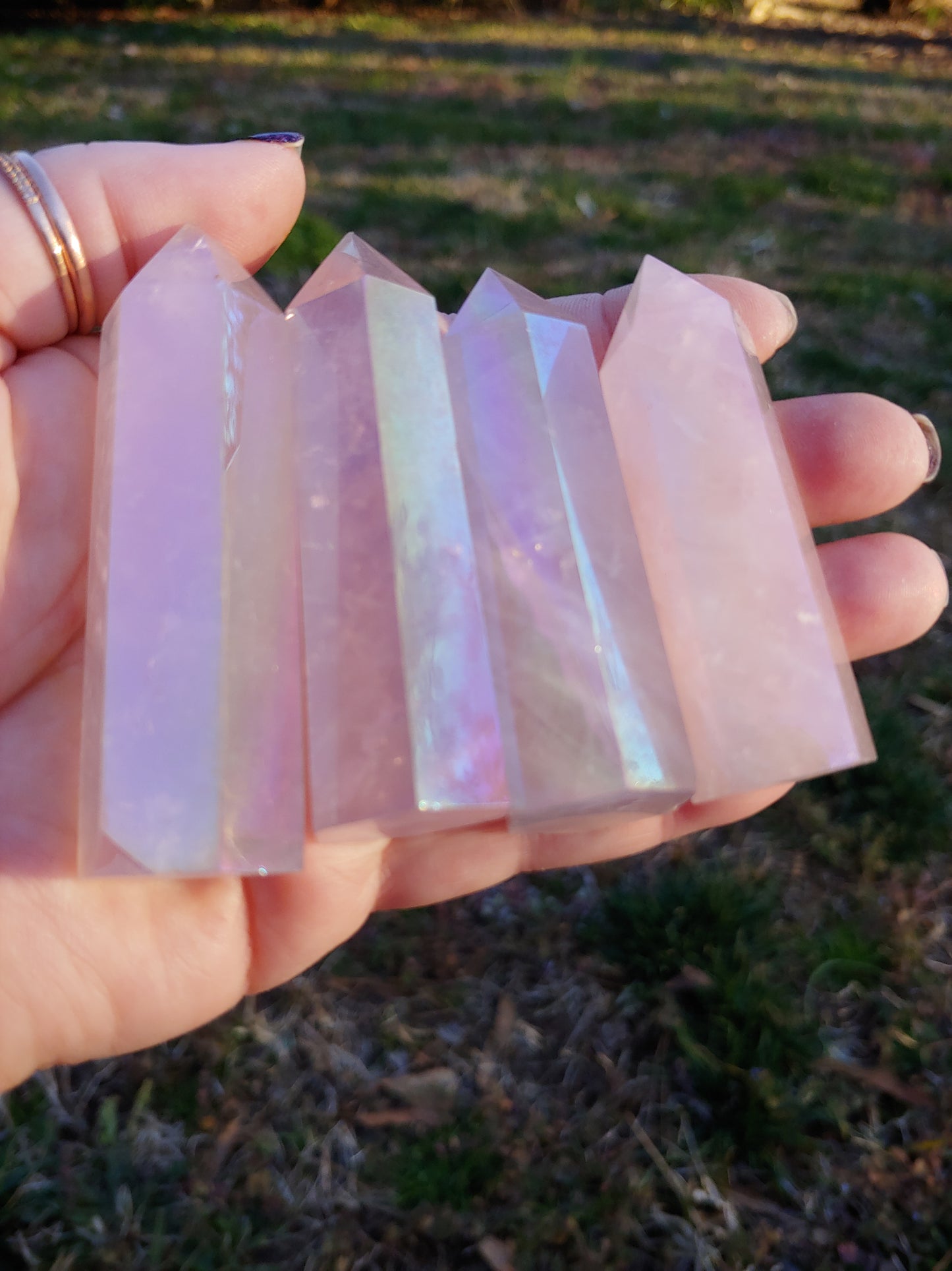 Aura Quartz Pink Tower