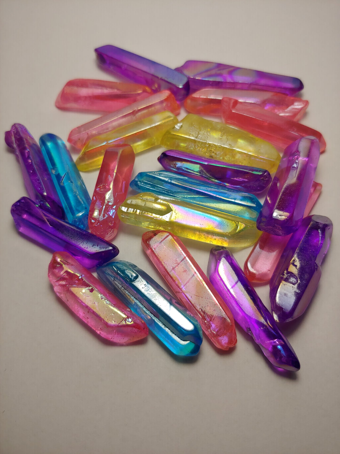 Polished Aura Quartz Points