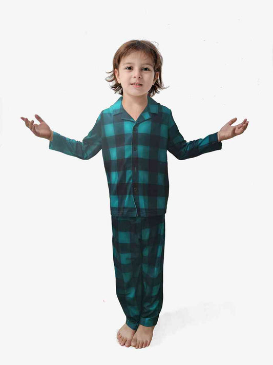 Boy Plaid Shirt and Pants Set