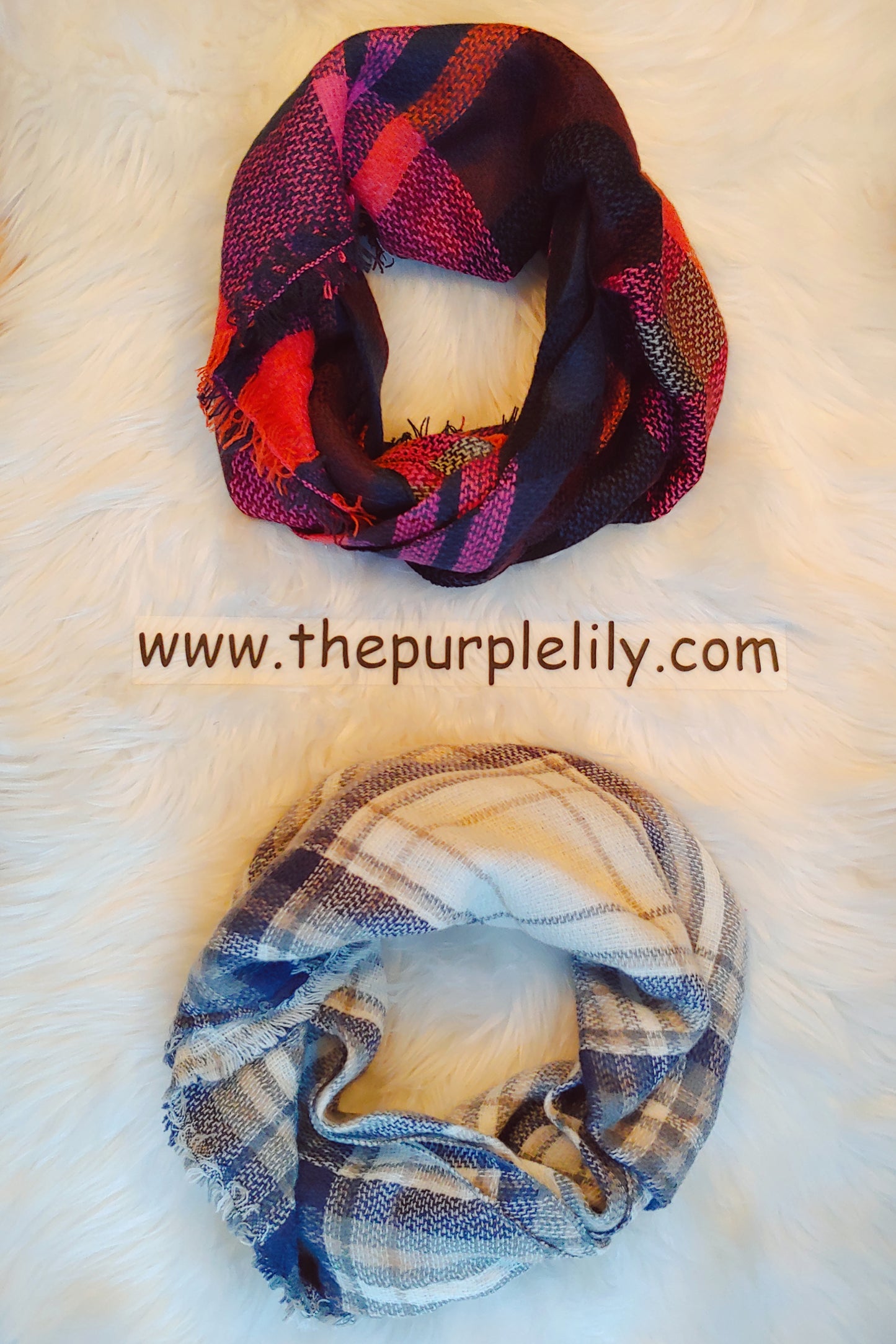 Plaid HALF Blanket Scarf